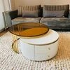 Orand Tinted Glass Coffee Table  HOMZY  38NT-001
