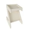 Zeus End Table off White  HOMZY  4126