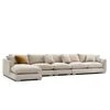 Carter L Shape Sofa + 3 Free Cushions  HOMZY  HS1087