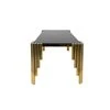 Jesse Black Marble Top Dinning Table  HOMZY