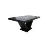 Dining Table – Black table with glass inlay (1.8mx0.9m) – Variety of colors  HOMZY  DRSATABLEBL
