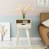 VIP End Table Off-White  HOMZY  4151