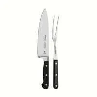 Tramontina 2piece Carving Set with Stainless Steel Blades and Polycarbonate Handles  HOMZY  24099/017