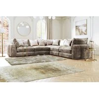 Charlotte L Shape Sofa + 3 Free Cushions  HOMZY  HS846