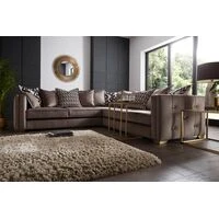 Pamela L Shape Sofa + 3 Free Cushions  HOMZY  HS844