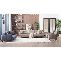 Nina Living Room Set + 3 Free Cushions  HOMZY  HS1355