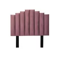 Cahya Steps Panel Headboard-Double-Pink  HOMZY