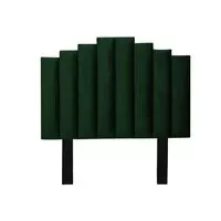 Cahya Steps Panel Headboard-King-Emerald Green  HOMZY