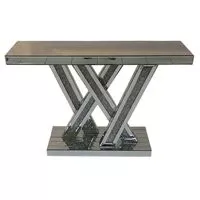 Violet Console Table Silver  HOMZY