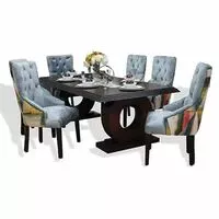 Dining table with 6 chairs – Variety of colors – Locally made  HOMZY  DRSA7PC