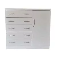 Durable chest of drawers – Shelves behind door – Local product  HOMZY  COD5RSW