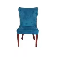 Sarah Dinning Room Set of Two Chairs- Blue  HOMZY