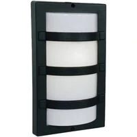 Die Cast Aluminium Outdoor Light with White Polycarbonate Cover | BH060 BLACK  HOMZY  BH060 BLACK