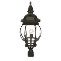 Large Rounded Belly Head Outdoor Light with Bevelled Glass | L4001 BLACK  HOMZY  L4001 BLACK