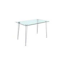 Linx - Glass 6 Seater Dining Table  HOMZY  TDT500090