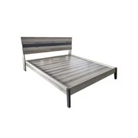 Linx Greco Sleigh Bed Queen Size - Excludes Mattress  HOMZY  FLEXI 91-5W19