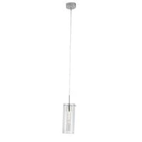Polished Chrome LED Pendant with Clear Glass and Crystals | PEN280/1 CRYSTAL  HOMZY  PEN280/1 CRYSTAL