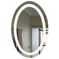 Round Mirror with Dimmable Light | ML025  HOMZY  ML025
