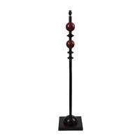 Solid Black and Red Wooden Standing Lamp | WF110  HOMZY  WF110 RED