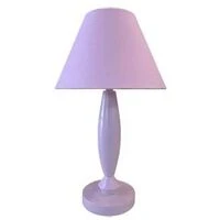 Solid Wood Lamp Stand+ Pink Colour Lamp Shade | WF129  HOMZY  WF129-Pink