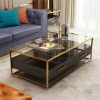 Delvin Glass Coffee Table  HOMZY  D034