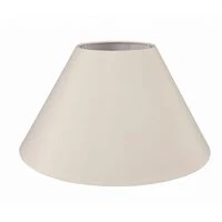 S8 Basic Range - Large Cone Lamp Shade with Polycotton Fabric Cream  HOMZY  Cream