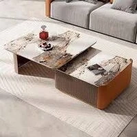 Designer Concepts Lisette Nesting Coffee Table Square  HOMZY