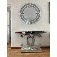 Chalette Console and mirror set  HOMZY