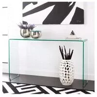 Asher tempered glass server/ console table  HOMZY  ASH044