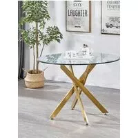 Giselle 160cm 6-8 seater round dinning table  HOMZY  ASH036b