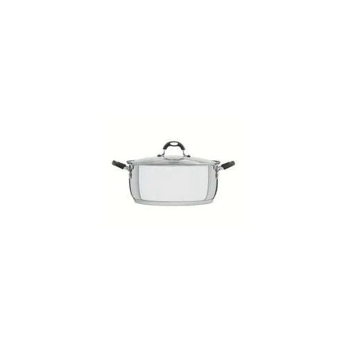 Tramontina 8.9Lt  30cm Tri-Ply Stainless Steel Casserole with Glass Lid  HOMZY  62123/300