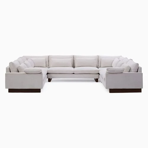 Cortney U Shape Sofa + 3 Free Cushions  HOMZY  HS857