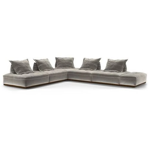 Miguel L Shape Sofa + 3 Free Cushions  HOMZY  HS849