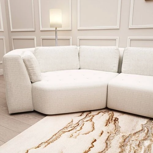 Muriel U Shape Sofa + 3 Free Cushions  HOMZY  HS922