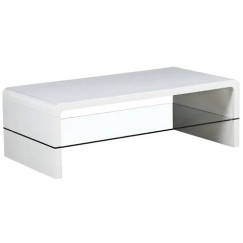 Arch High Gloss Coffee Table - White  HOMZY