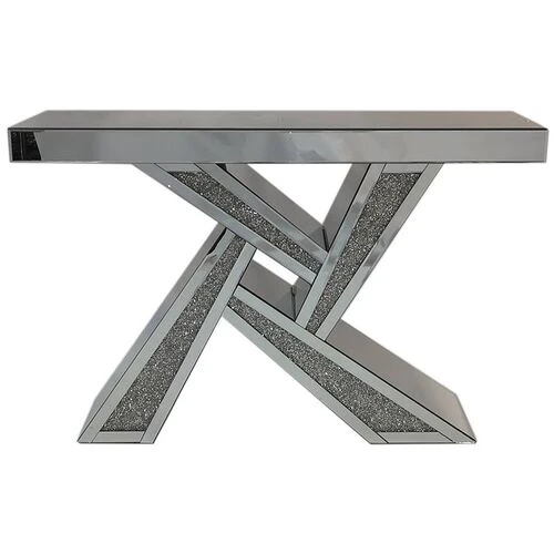 Vanessa Console Table Silver  HOMZY