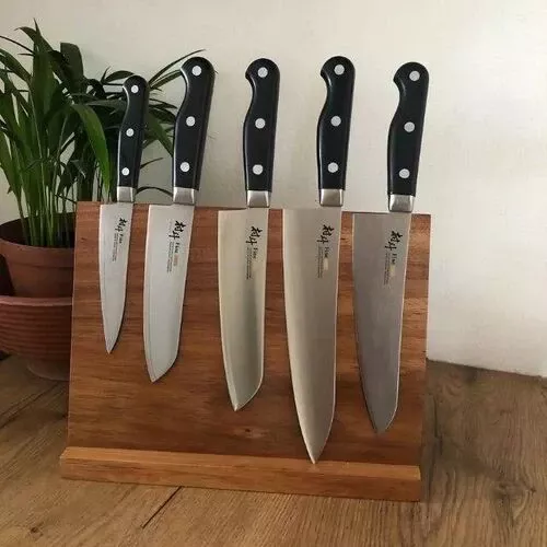 Plain Blackwood Magnetic Kitchen-Knife Stand  HOMZY  353