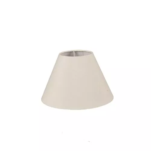 S1 Basic Range - Small Cone Lamp Shade with Polycotton Fabric Cream  HOMZY  S1 Basic Range