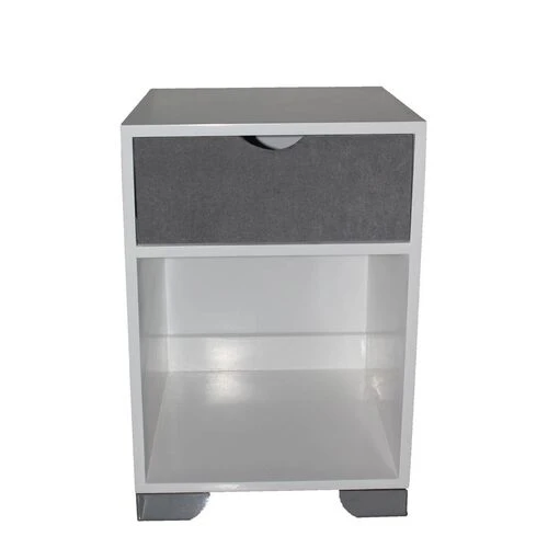 Tira Bedside Table -White -Gloss -72HRS  HOMZY  RZK78-White(Gloss)