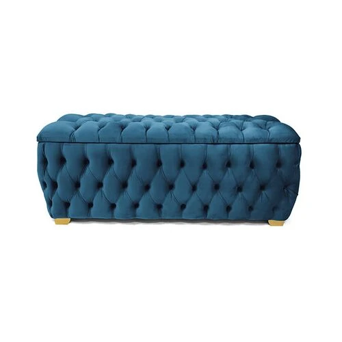 Designer Concepts Ava Storage Box Medium - Queen- Blue  HOMZY