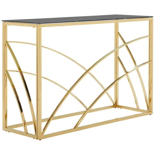 Lux gold dessert/ console table  HOMZY  ASH041