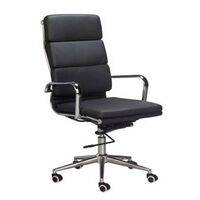 High Back Padded Office Chair - PU  HOMZY  MC0118