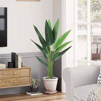 Artificial Plant in Pot - Bird of Paradise Tree Design with 12 Leaves  HOMZY  318000750