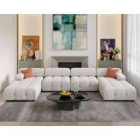 Ashley U Shape Sofa + 3 Free Cushions  HOMZY  HS863