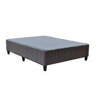 Dark grey bed base – Double size – Base only, mattress excluded  HOMZY  BMPB