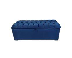 Designer Concepts Connor Storage Box- Large -King- Royal Blue  HOMZY